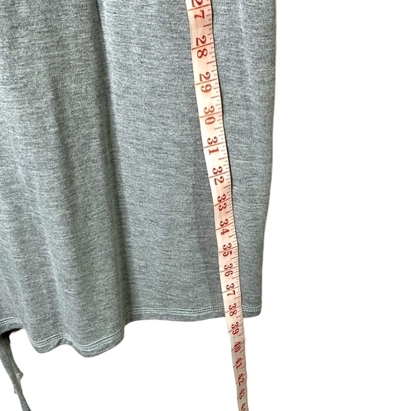 ZELLA Modal Spandex Blend Grey Sleeveless Popover Dress Adjustable Rusching Sz M - Picture 7 of 10